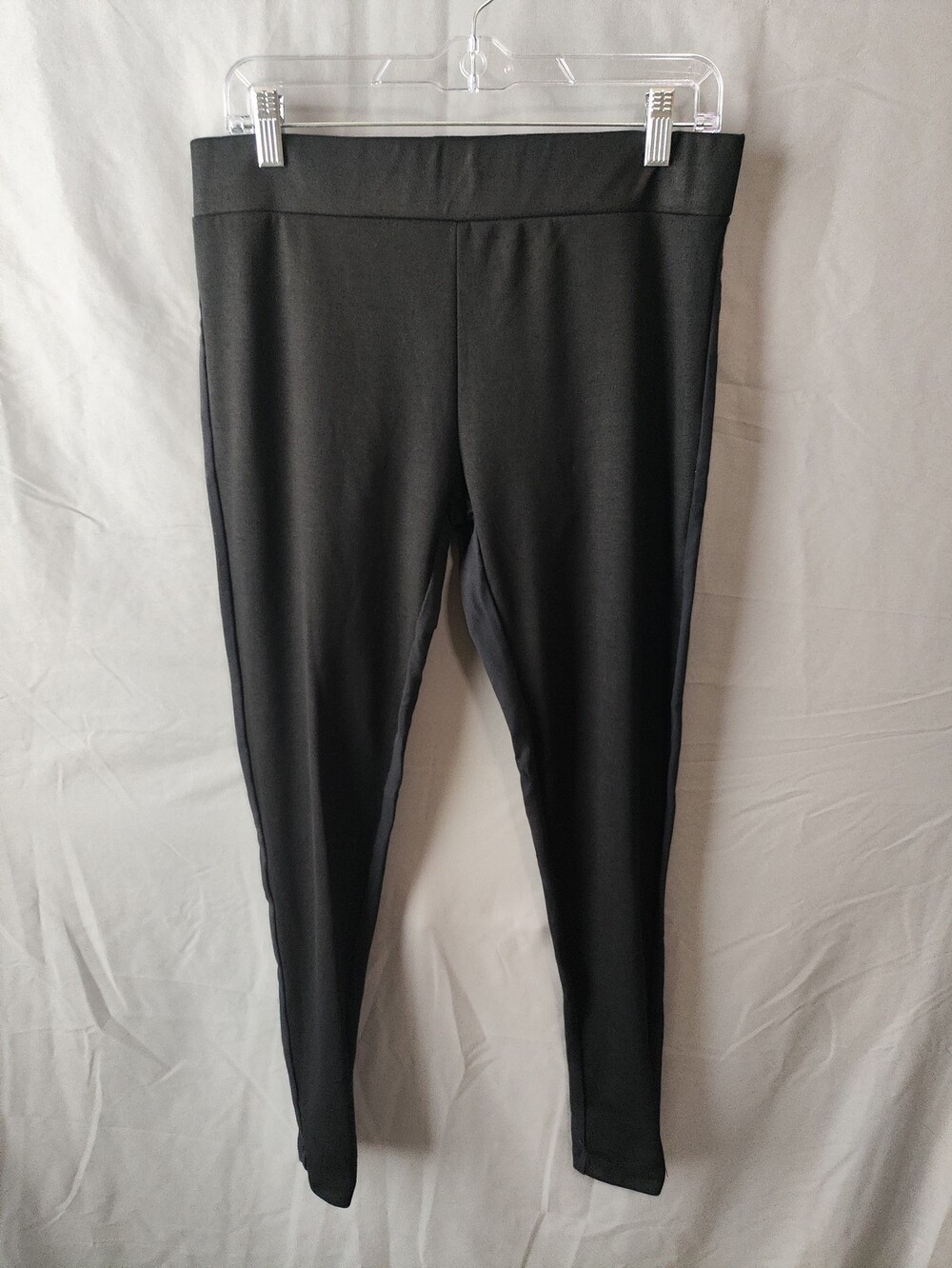 Matty M Pants Womens Large Black High Rise Stretch Yoga Leggings Made USA
